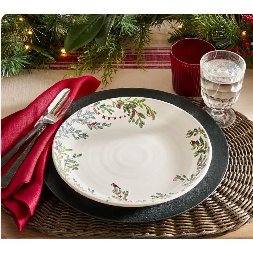 Pottery Barn Christmas In the Country Dinnerware Collection Dinner Plate